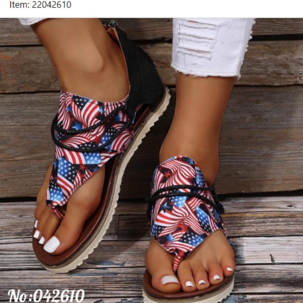Flag sandals